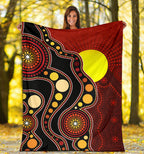 aboriginal-premium-blanket-australia-aboriginal-lives-matter-flag-circle-dot-painting-art