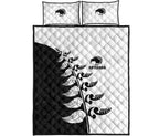 quilt-bed-set-nz-aotearoa-silver-fern-koru-style-black-white