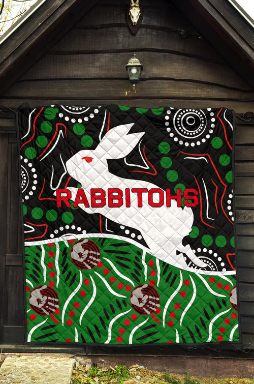 rabbitohs-premium-quilt-aboriginal
