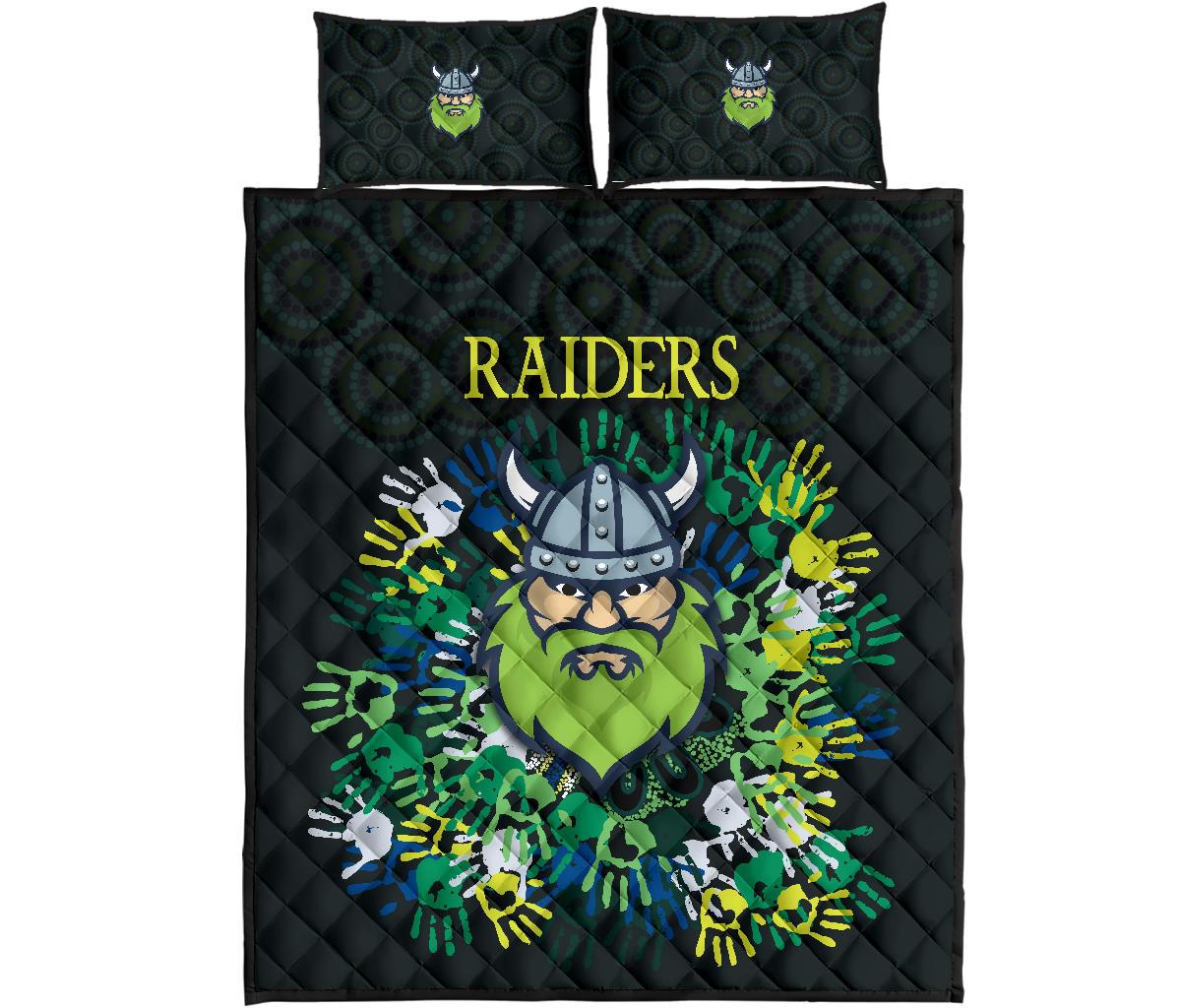 canberra-quilt-bed-set-raiders-viking-simple-indigenous