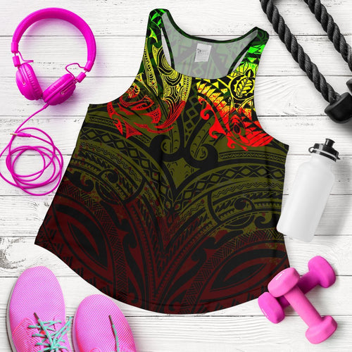 New Zealand Women'S Racerback Tank, Maori Polynesian Tattoo Reggage - Vibe Hoodie