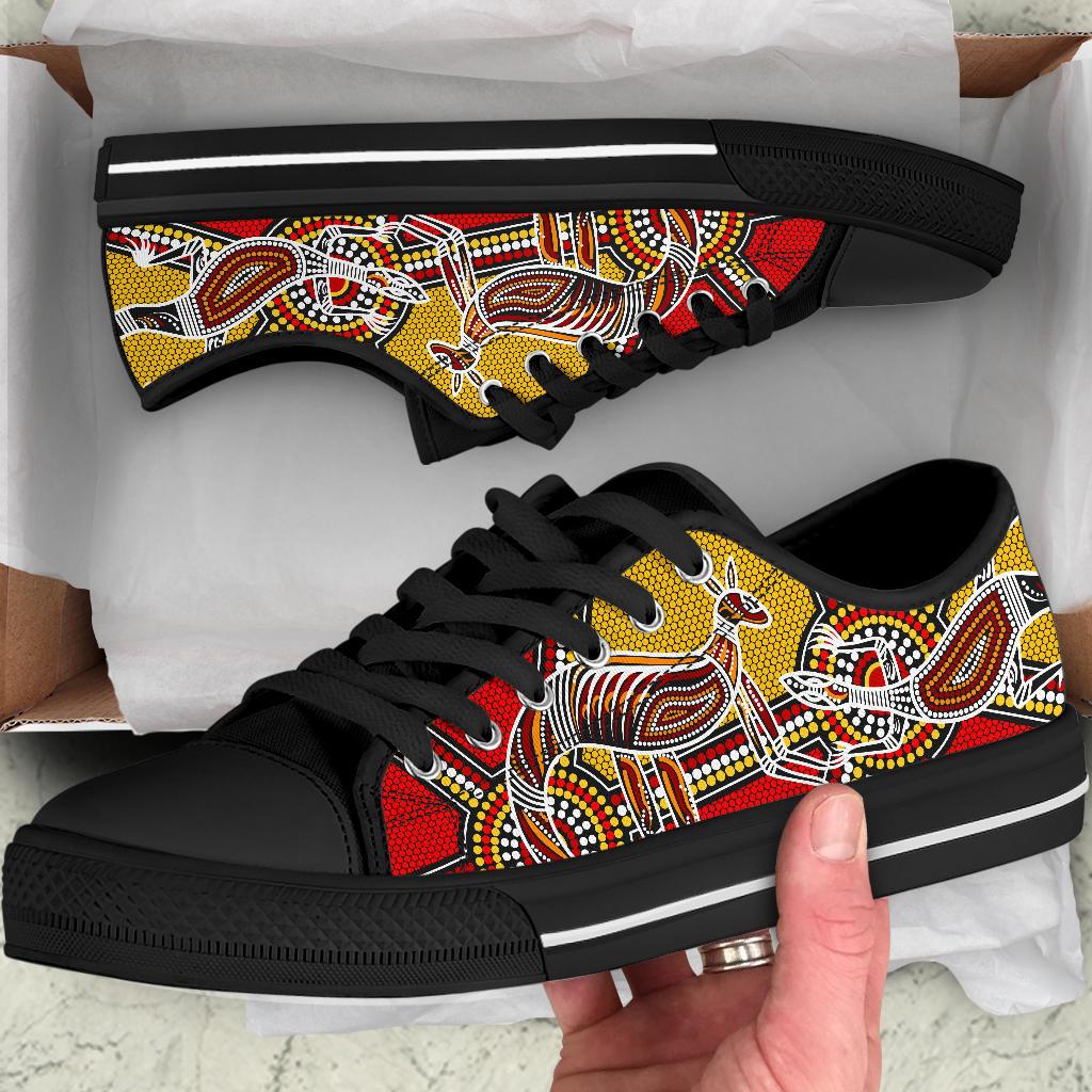 aboriginal-low-top-shoes-kangaroo-dot-painting-patterns