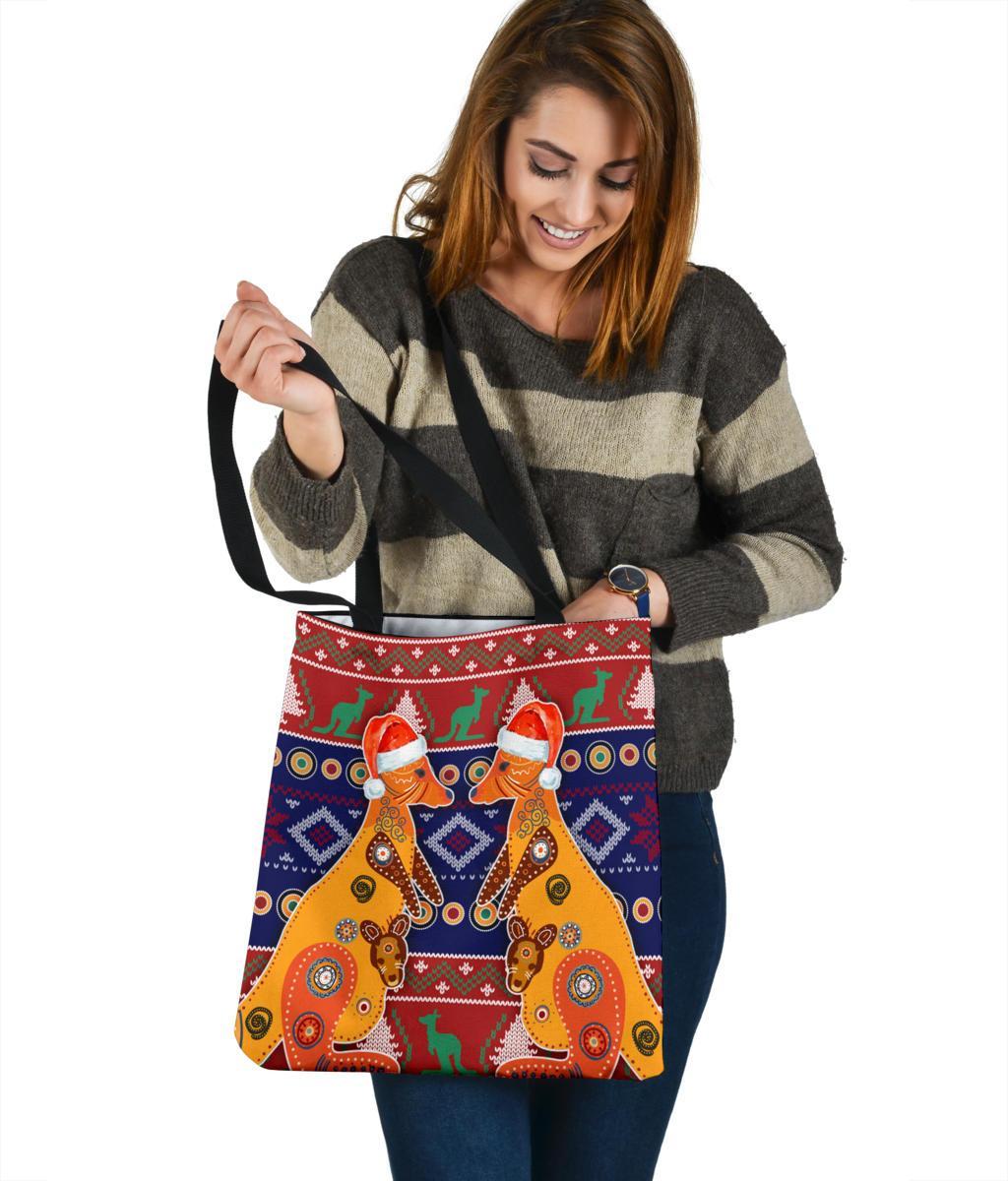 christmas-tote-bags-mother-kangaroo-in-christmas