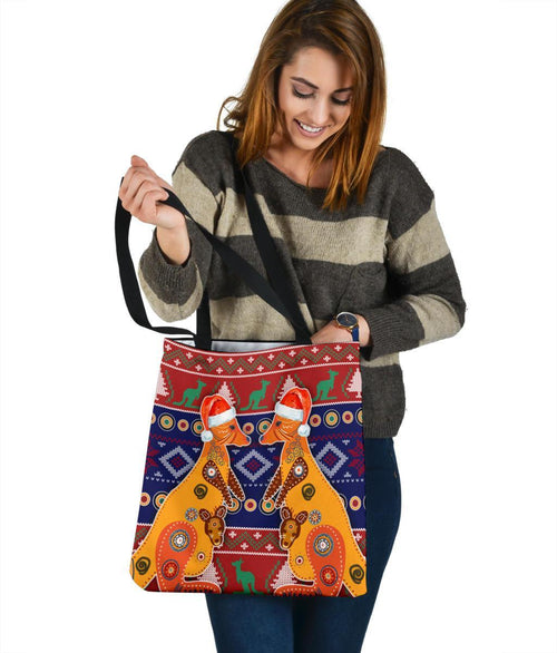 christmas-tote-bags-mother-kangaroo-in-christmas