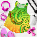 New Zealand Maori Mangopare Women Racerback Tank Polynesian - Rasta - Vibe Hoodie