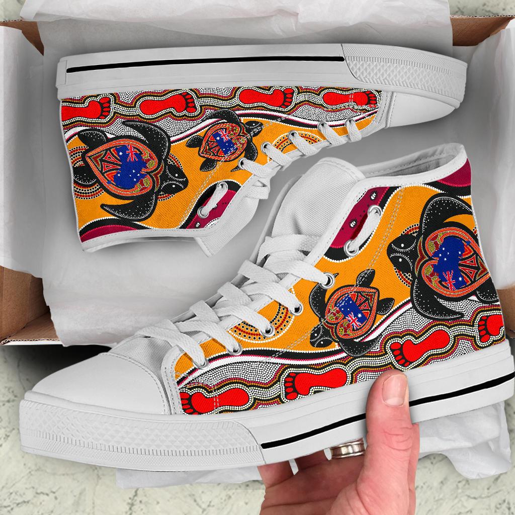 canvas-shoes-aboriginal-patterns-shoes-turtle-high-top