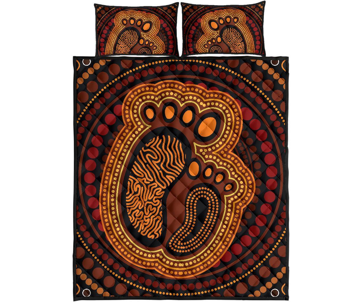 aboriginal-quilt-bed-set-aboriginal-footprint