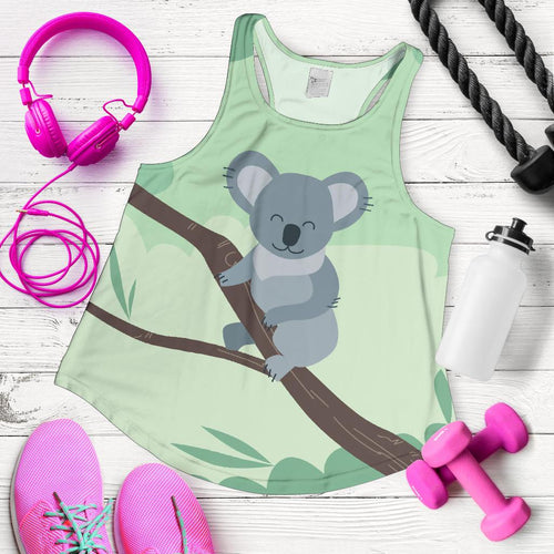 Racerback Tank - Koala Top Tank Smile Tree - Women - Vibe Hoodie