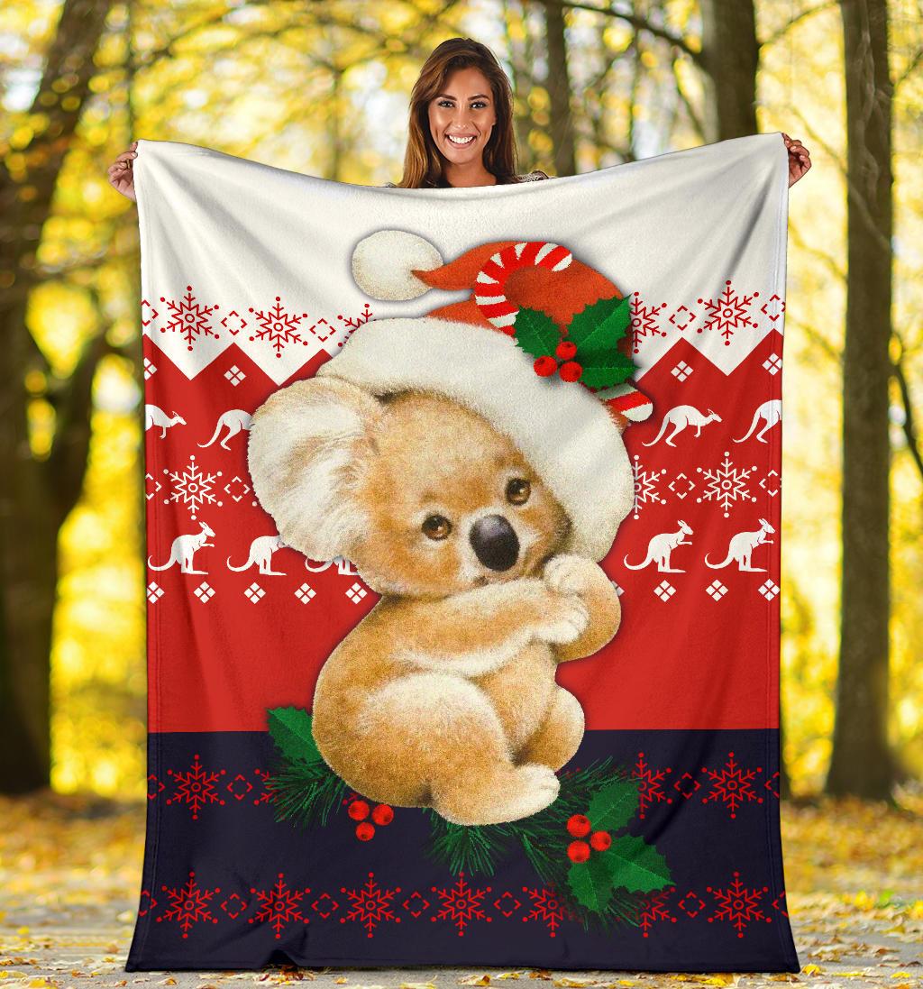 premium-blanket-koala-blanket-kangaroo-symbol-snowflakes
