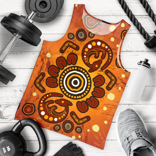 aboriginal-mens-tank-top-baby-kangaroo-and-dot-painting-patterns