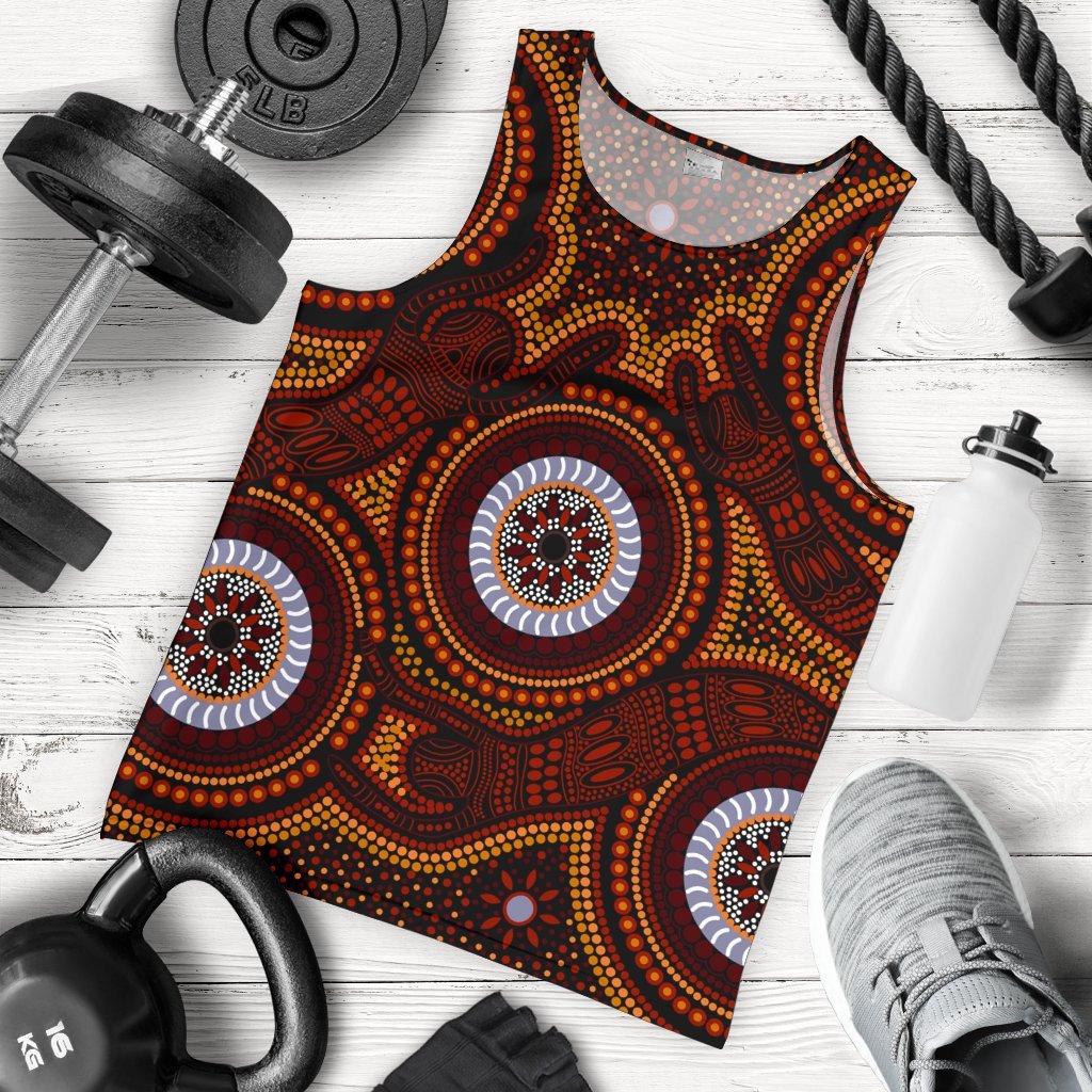 aboriginal-mens-tank-top-aboriginal-human-dot-painting-art