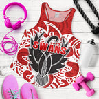 Sydney Women Racerback Tank Simple Indigenous Swans - Vibe Hoodie