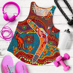 Aboriginal Women's Racerback Tank - Indigenous Boomerang - Vibe Hoodie