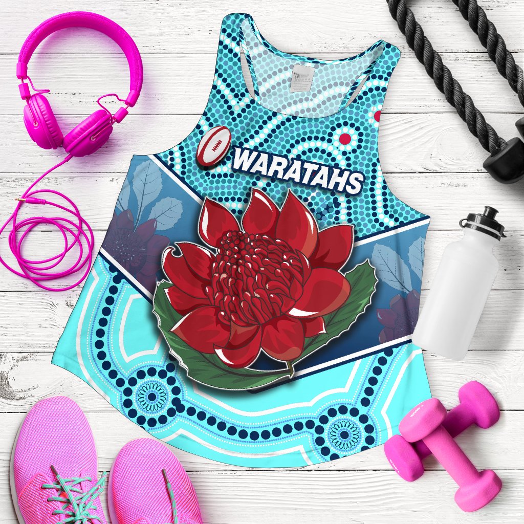 New South Wales Rugby Women Racerback Tank Indigenous NSW - Waratahs - Vibe Hoodie