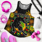 Penrith Women Racerback Tank Indigenous Panthers - Black - Vibe Hoodie
