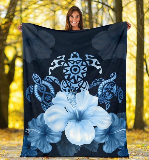 turtle-and-hibiscus-premium-blanket