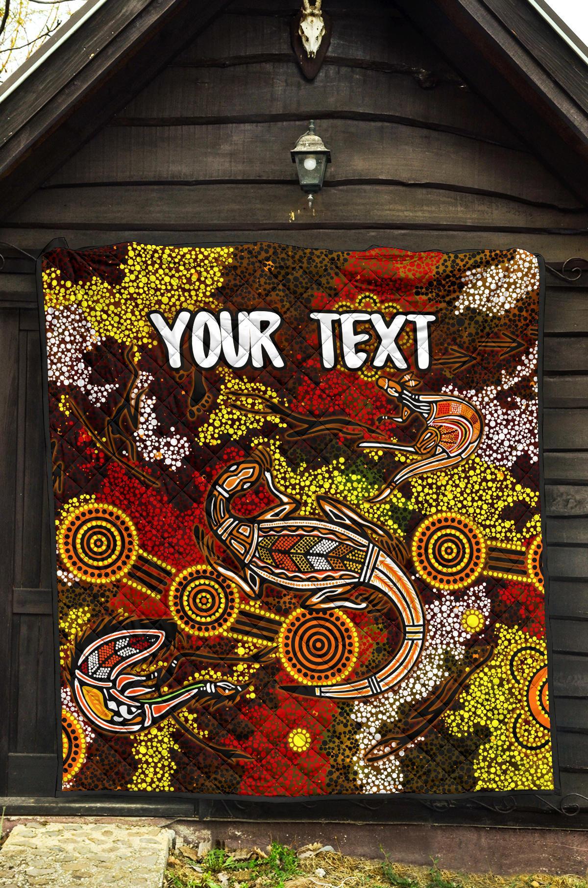 custom-aboriginal-premium-quilt-kangaroo-and-lizard-dot-painting-art
