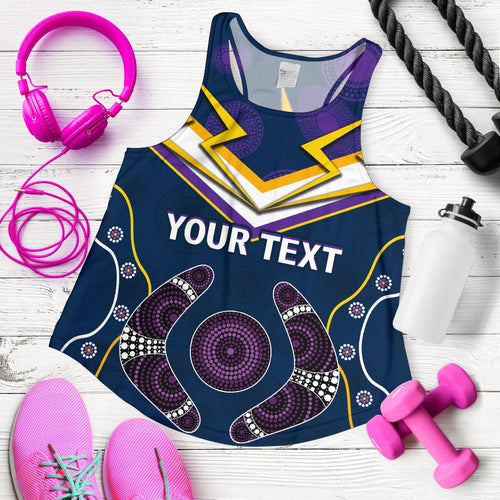 (Custom Personalised) Storm Women Racerback Tank Melbourne Indigenous Champion - Vibe Hoodie