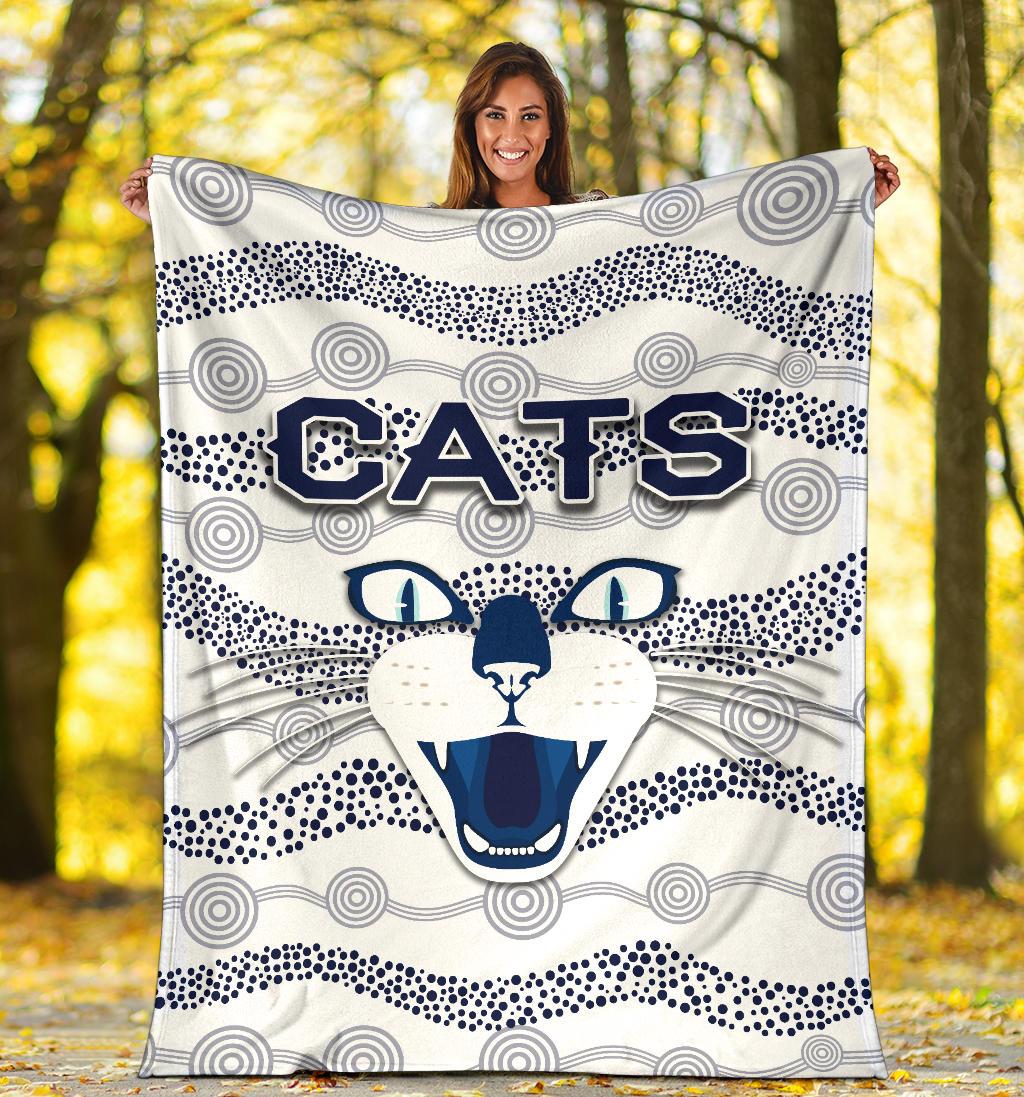 geelong-premium-blanket-cats-indigenous-white