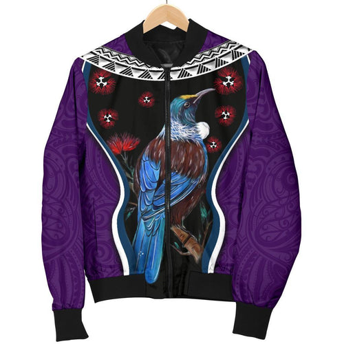new-zealand-tui-bird-men-bomber-jacket-pohutukawa-purple