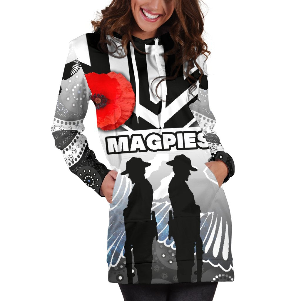 magpies-womens-hoodie-dress-collingwood-anzac-day-special-version