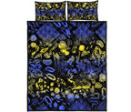 aboriginal-quilt-cover-set-australian-animals-patterns-golden-wattle