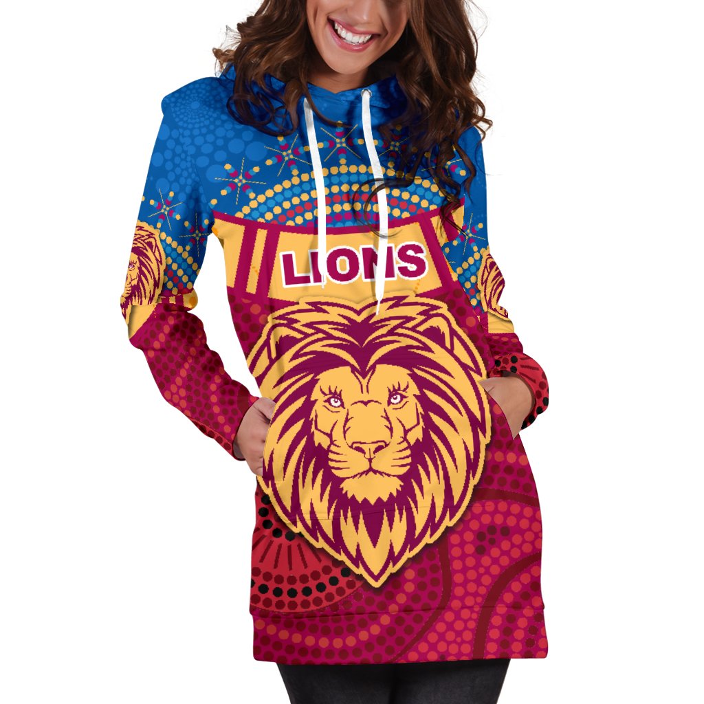 brisbane-indigenous-women-hoodie-dress-proud-lions