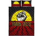custom-aboriginal-quilt-bed-set-black-lives-matter-sun-dot-painting