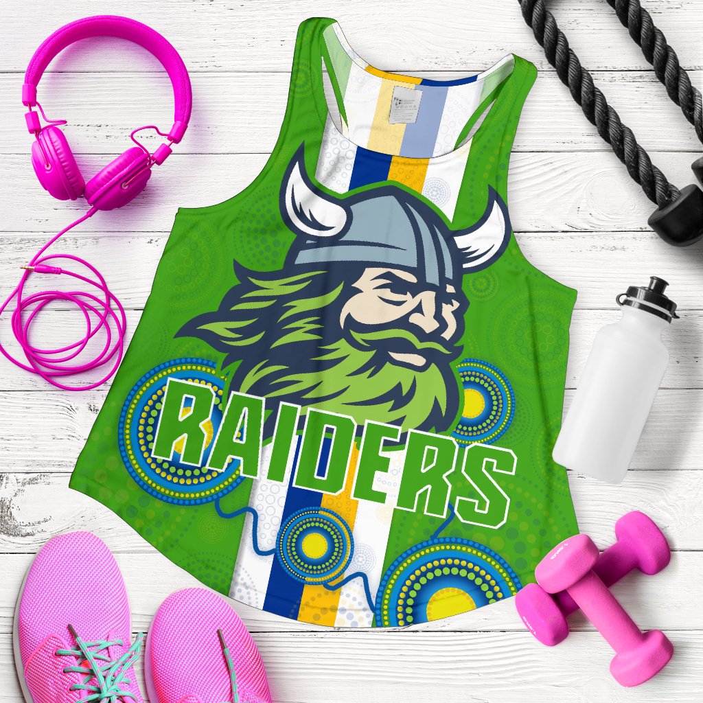Canberra Women Racerback Tank Raiders Indigenous - Vibe Hoodie