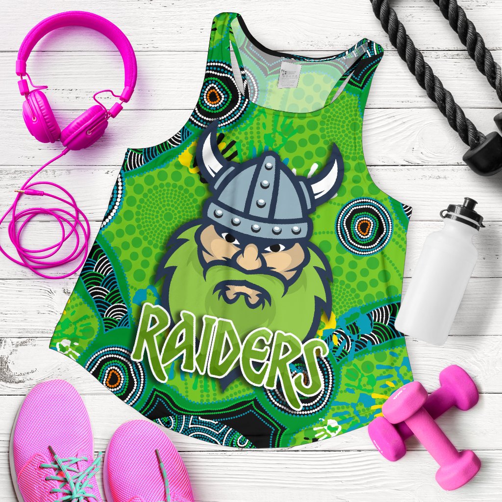 Canberra Women Racerback Tank Raiders Viking Indigenous - Vibe Hoodie