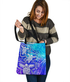 aboriginal-tote-bags-sea-turtle-with-indigenous-patterns-blue