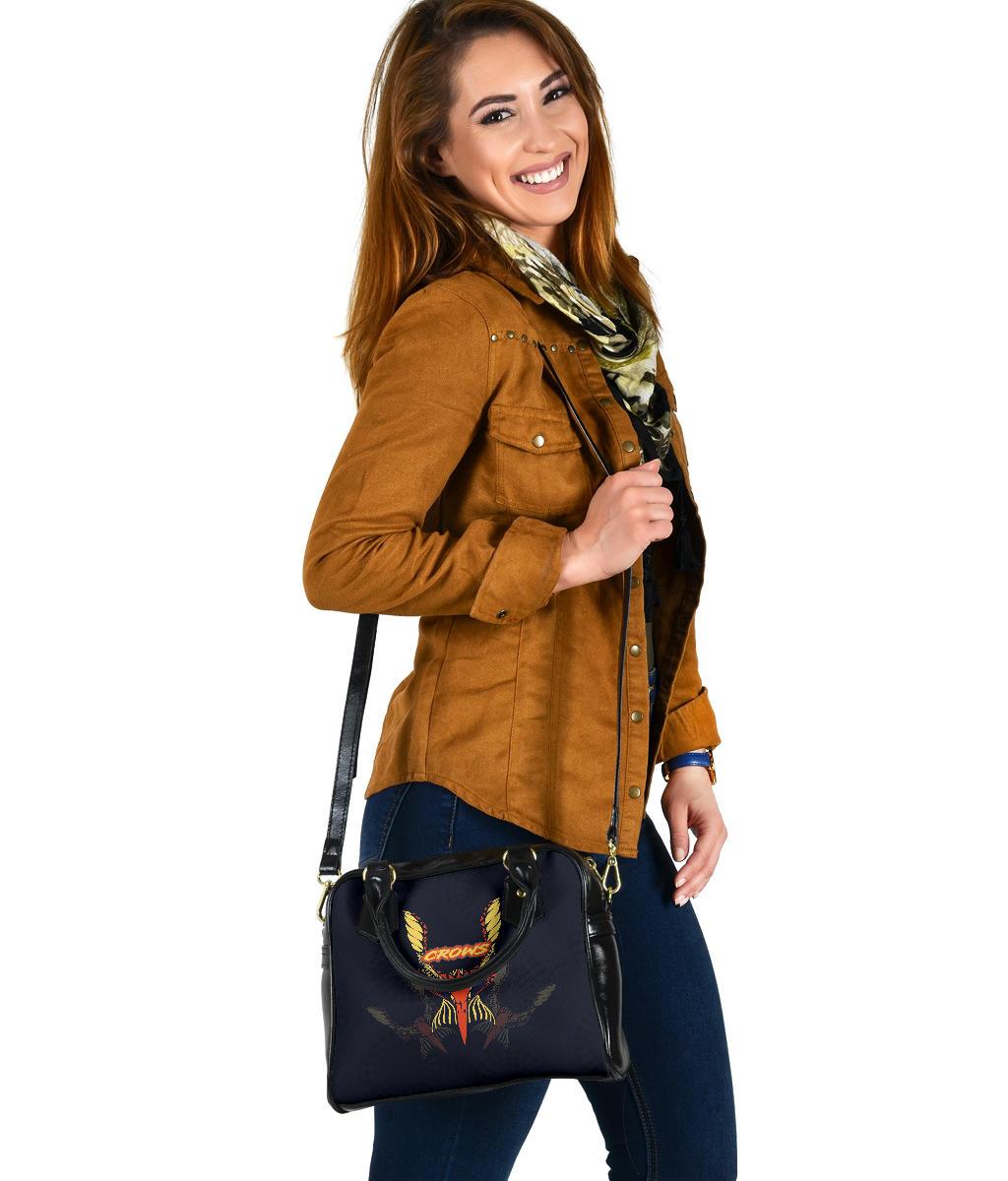 Adelaide Shoulder Handbag Simple Indigenous Crows - Vibe Hoodie