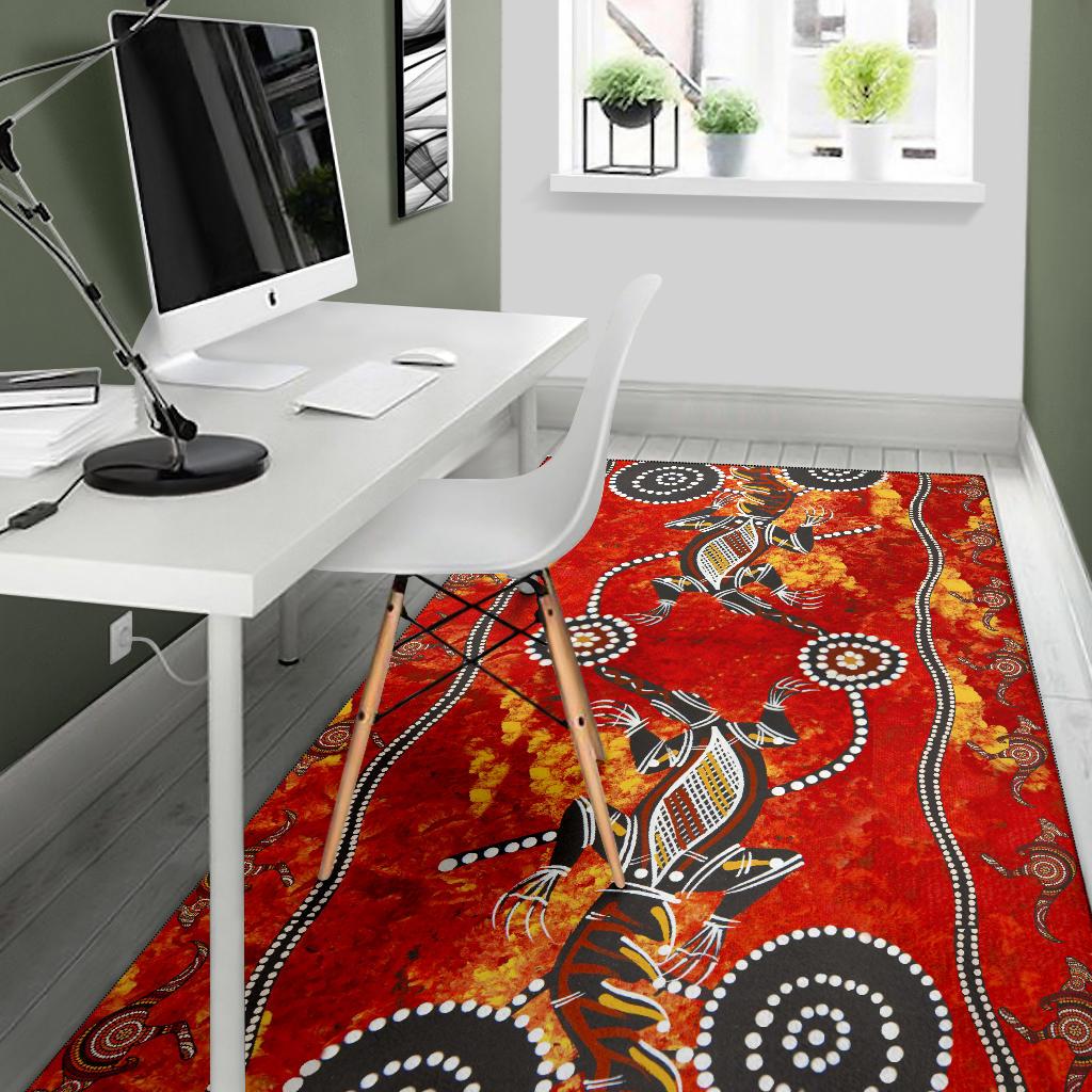 aboriginal-area-rug-crocodile-and