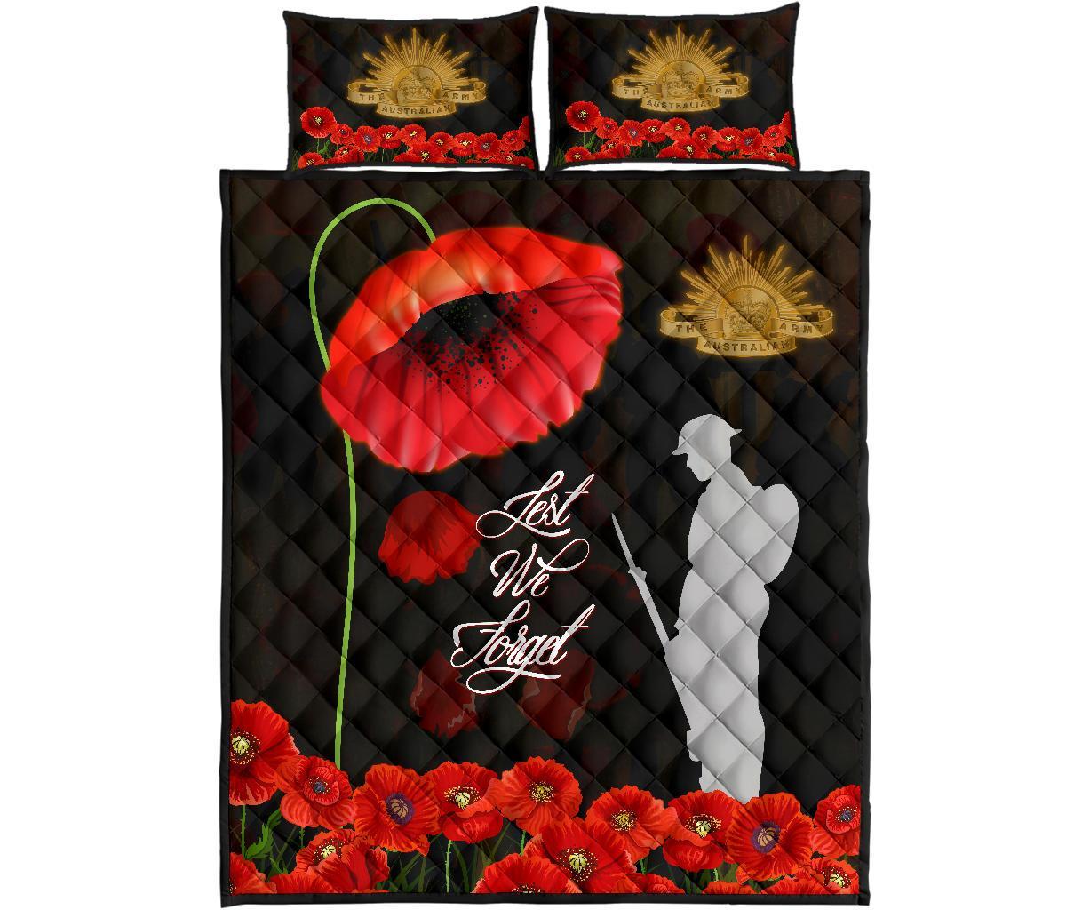 anzac-quilt-bed-set-remembrance-poppy-flowers