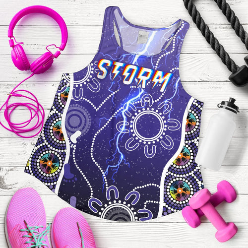 Melbourne Storm Women Racerback Tank Unique Indigenous - Vibe Hoodie