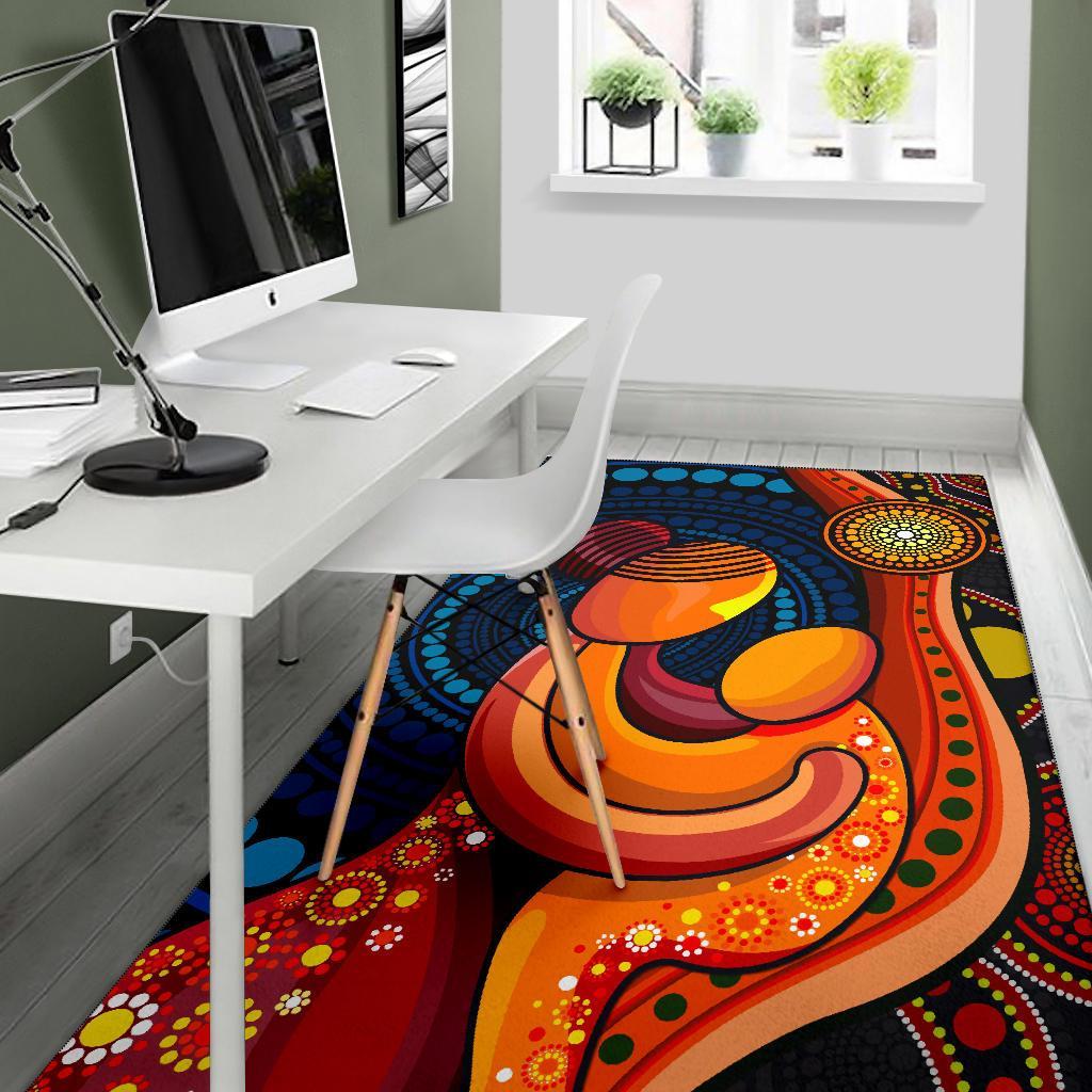 area-rug-aboriginal-mother-and-son