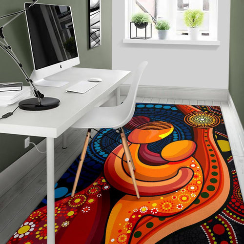 area-rug-aboriginal-mother-and-son