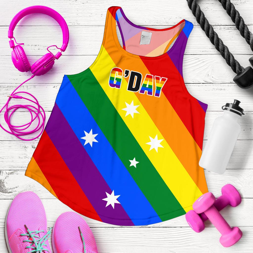 Racerback Tank - G Day Tank Top Lgbt Color - Women - Vibe Hoodie