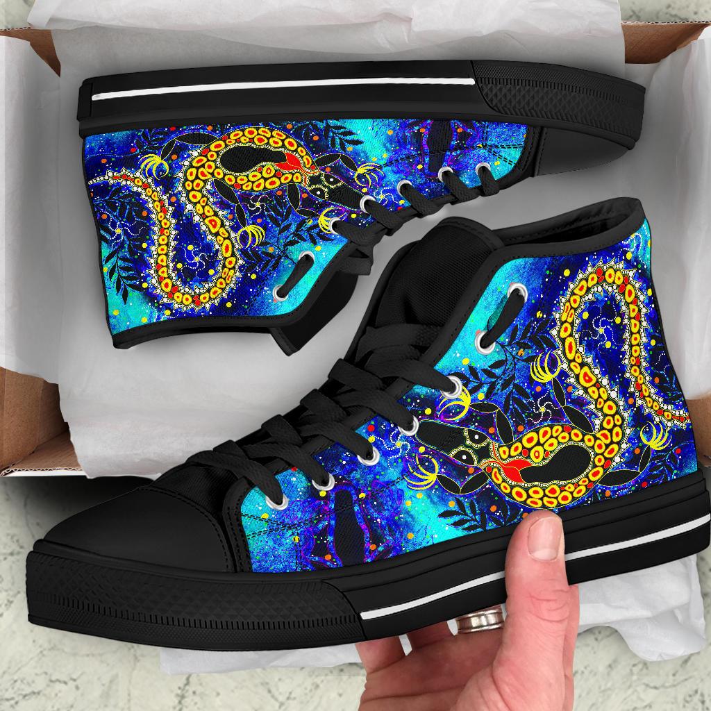 aboriginal-high-top-shoes-indigenous-crocodile
