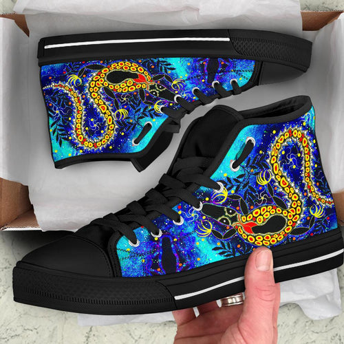 aboriginal-high-top-shoes-indigenous-crocodile
