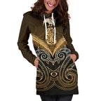 maori-manaia-new-zealand-hoodie-dress-gold