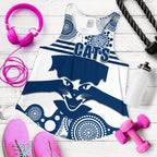 Cats Women Racerback Tank Geelong Indigenous - Vibe Hoodie