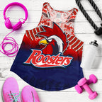 Roosters Women's Racerback Tank Anzac Day Aboriginal - Vibe Hoodie