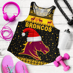 Brisbane Women Racerback Tank Broncos Christmas Unique Vibes - Black - Vibe Hoodie
