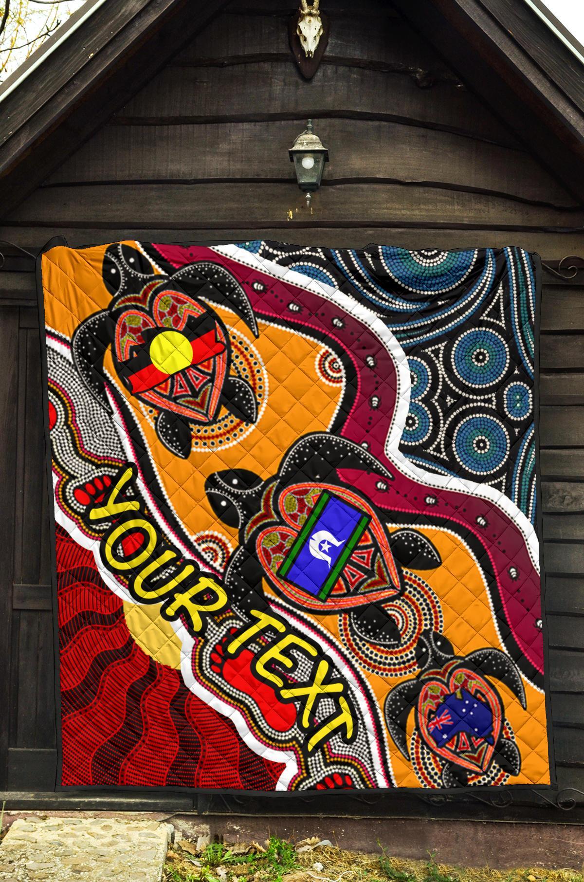 custom-1saustralia-premium-quilt-australia-aboriginal-dots-with-turtle-and-naidoc-flags