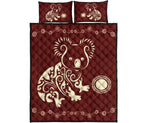 aboriginal-quilt-cover-set-koala-patterns-treasure-circle-dot-painting