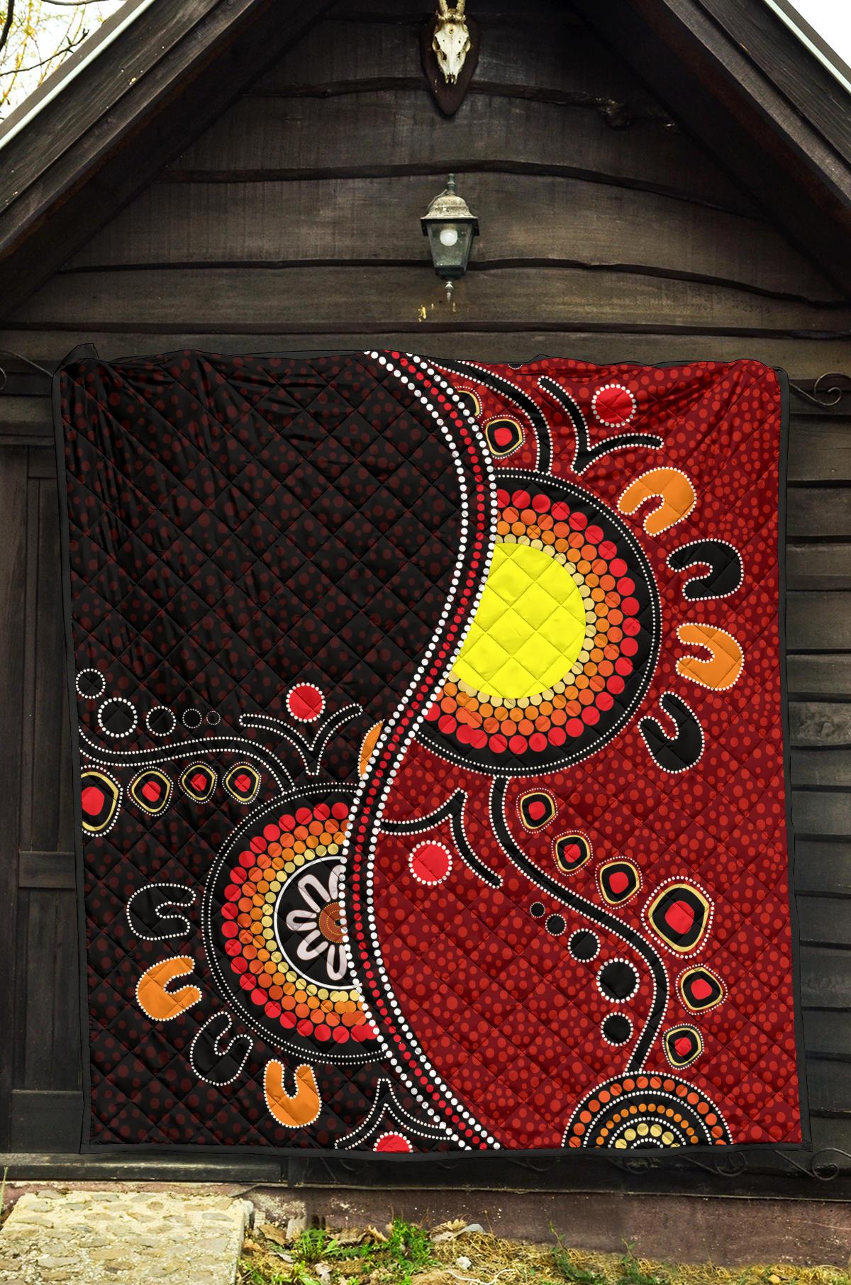 aboriginal-premium-quilt-australia-flag-dot-painting-art