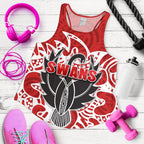 Sydney Women Racerback Tank Simple Indigenous Swans - Vibe Hoodie