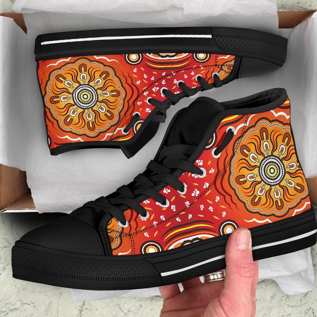 aboriginal-high-top-shoes-indigenous-art-patterns-ver01