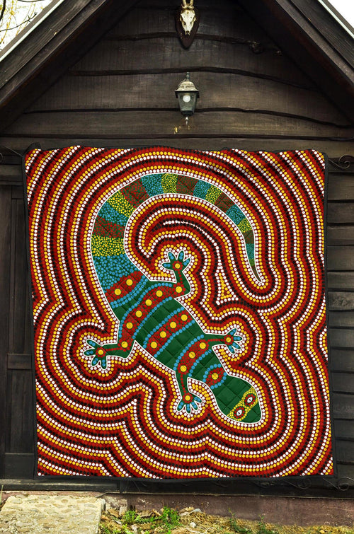 premium-quilts-lizard-coverlets-aboriginal-dot-painting